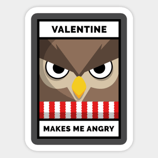 Angry valentine Sticker